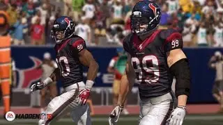 Can JJ Watt Catch a 99yd Touchdown Pass from Jadeveon Clowney?? Madden 16 Gameplay