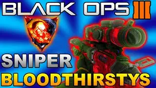 Black Ops 3: HOW TO GET SNIPER BLOODTHIRSTY MEDALS MORE EASILY! (Get Diamond/Gold Camo Fast)