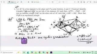 RMO, 2000, Let AC be a line segment in the plane and B a point between A and C. Construct isosceles