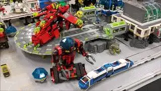 Massive LEGO&reg; Moonbase at the 2020 Palmerston North Brickshow