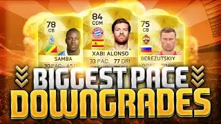 FIFA 16 ULTIMATE TEAM - BIGGEST PACE DOWNGRADES!!!