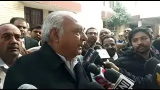 Hooda and Vora appear in Panchkula court in Manesar scam. Video: Ravi Kumar