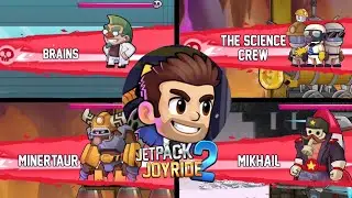 Jetpack Joyride 2: Bullet Rush | (All Bosses)