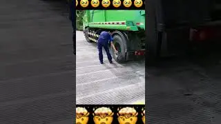 Truck tire bubble explosion 😭🤭