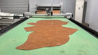 CNC Leather Cutting Machine | Automatic Nesting and Cutting of 1500&times;2500mm Genuine Leather Sheet