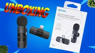 BOYA Wireless Microphone BY-V10 Unboxing and Review With Live Test Noise Cancelation