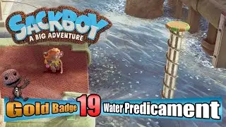 Sackboy A Big Adventure - Water Predicament - Golden Badge 100% Complete Walkthrough Part 19