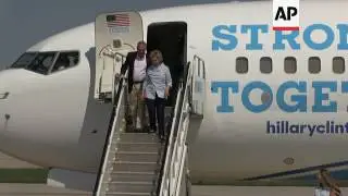 Clinton Debuts New Boeing 737 Campaign Plane