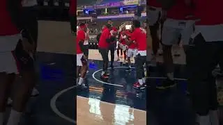 Isaiah Mucius pre game turn up 🤣🔥🦾 #viral #basketballshorts #pacers #nba