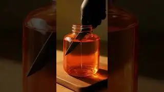 ✨ Mesmerizing Macro Art: Orange Glass Water Cooler in Cinematic Detail#MacroArt #CinematicVisuals