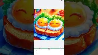 Coloring Egg Toast | Color Up #color #coloring #egg #toast #eggtoast #yummy #food #breakfast
