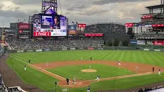 Isaac Collins, former Rockies prospect, makes extraordinary catch in Zac Veen's first MLB at-bat