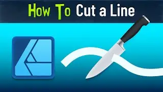 How to Cut a Line in Affinity Designer | Easy Vector Tutorial