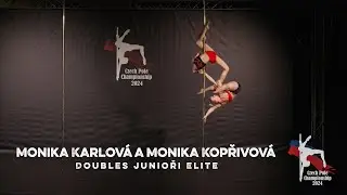 Monika Karlová a Monika Kopřivová - Doubles Junioři Elite - Czech Pole Championship 2024