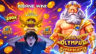 WHEEL DECIDES Bet Size: Gates of Olympus SUPER Scatter Pays BIG!!