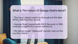 What Is The History Of George Strait's Band? - The Musician Encyclopedia