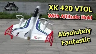XK X420 6CH 3D 6G VTOL Vertical Take-off and Landing EPP 3D Aerobatic RC Airplane