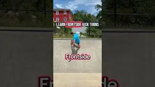 Learn how to kickturn on a skateboard backside first
