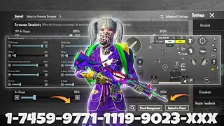 New Update 4.2 ⚡Best Sensitivity Code + Control Settings Pubg Mobile/Bgmi Sensitivity 2026
