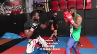 MMA professional Bellator fighter Joey Davis sparring at Metroflex Gym