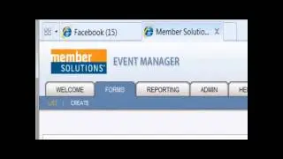Facebook and Member Solutions' Online Event Registration System, Event Manager