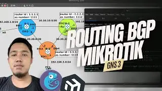 Simulasi Konfigurasi Routing BGP di Router Mikrotik dengan GNS3: Tutorial Lengkap dan Jelas!