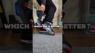 Lace swap #sneakers #compare #review #nepalisneakerhead #nike #jordan #jordan4 # bred. #shorts. #xo