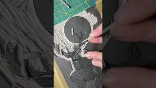 ASMR CARVE A LINO PRINT WITH ME!