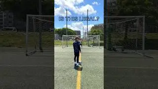 USE THIS PENALTY TRICK😏#football #soccer #shorts