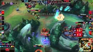 NA LCS Spring 2015 W4D2: Counter Logic Gaming vs Solo Mid Highlights