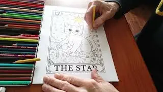 Coloring The Star Tarot Card – Full Relaxing Art Session with Guided Techniques