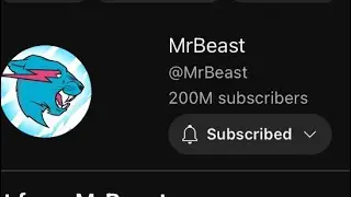 Mrbeast hits 200 million subscribers!!!1!1