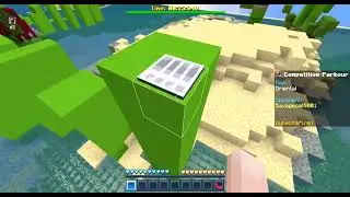 Minecraft parkour with ninjacat