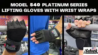 Schiek Model 540 Platinum Series Lifting Gloves With Wrist Wraps