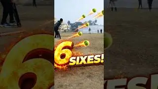 6 sixes in 1 over #cricket #ispl#kwe bat #chinsurah 11 STAR