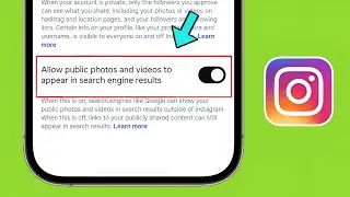 Instagram me allow public photos and videos to appear in search engine results ka matlab kya hai