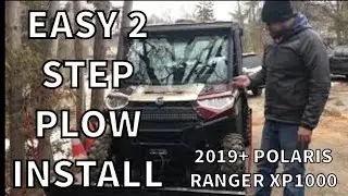 ПРОСТАЯ УСТАНОВКА СНЕГООТВАЛЫ В 2 ШАГА - POLARIS RANGER XP1000 2019 ГОДА