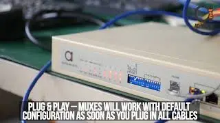 8 E1 + 4 x Fast Ethernet 10/100BaseT  Fiber Optic Multiplexer (Optimux)