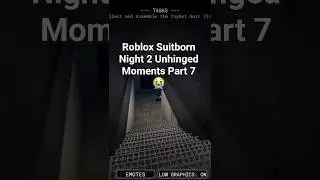 Roblox Suitborn Night 2 Unhinged Moments Part 7 😭 #fnaf #roblox #horror #suitborn #shorts #godzilla