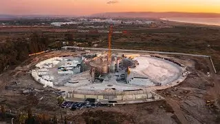 Shrine of ‘Abdu’l-Bahá: Base layer of west berm nearing completion