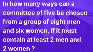 Solution to permutations and combinations problems in detail