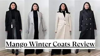 S1:Winter Coats Review - E1:Mango Winter Coats Try-On | Petite Friendly