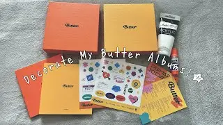 BTS BUTTER | Decorate my Albums with Me!