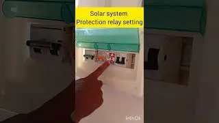 Solar system ki protection relay ki setting kaisay krty hain..