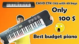 Unboxing CASIO CTK-245 Keyboard(Piano)🎹 || 49 Keys || Tutorial to use this Piano🔥#techriki #unboxing