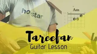 Tareefan (Reprise) Guitar Lesson /Tutorial - Veere Di Wedding