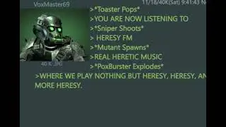 YOU ARE NOW LISTENING TO HERESY FM