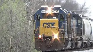 CSX GP40-2 6037 and SD40-3 8367 Lead Local M779-16 on 3/16/20