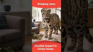 breaking news, clouded leopard in United States