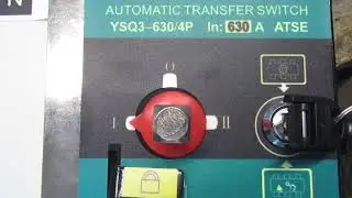 Демонстрация работы АВР 630А (автоматический ввод резерва) на дизельной электростанции